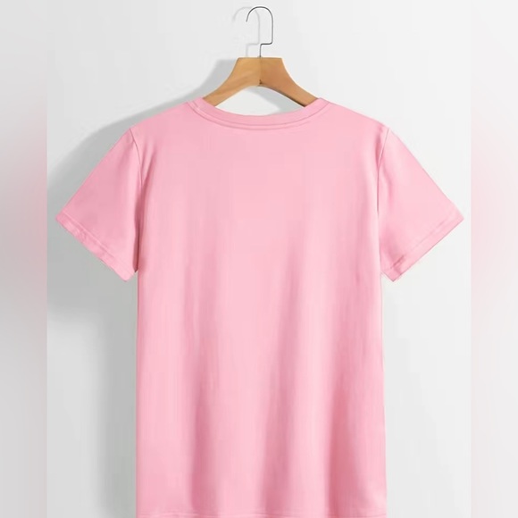 New! Pink animal print thick thighs thin patience graphic short sleeve t-shirt! - Picture 2 of 3